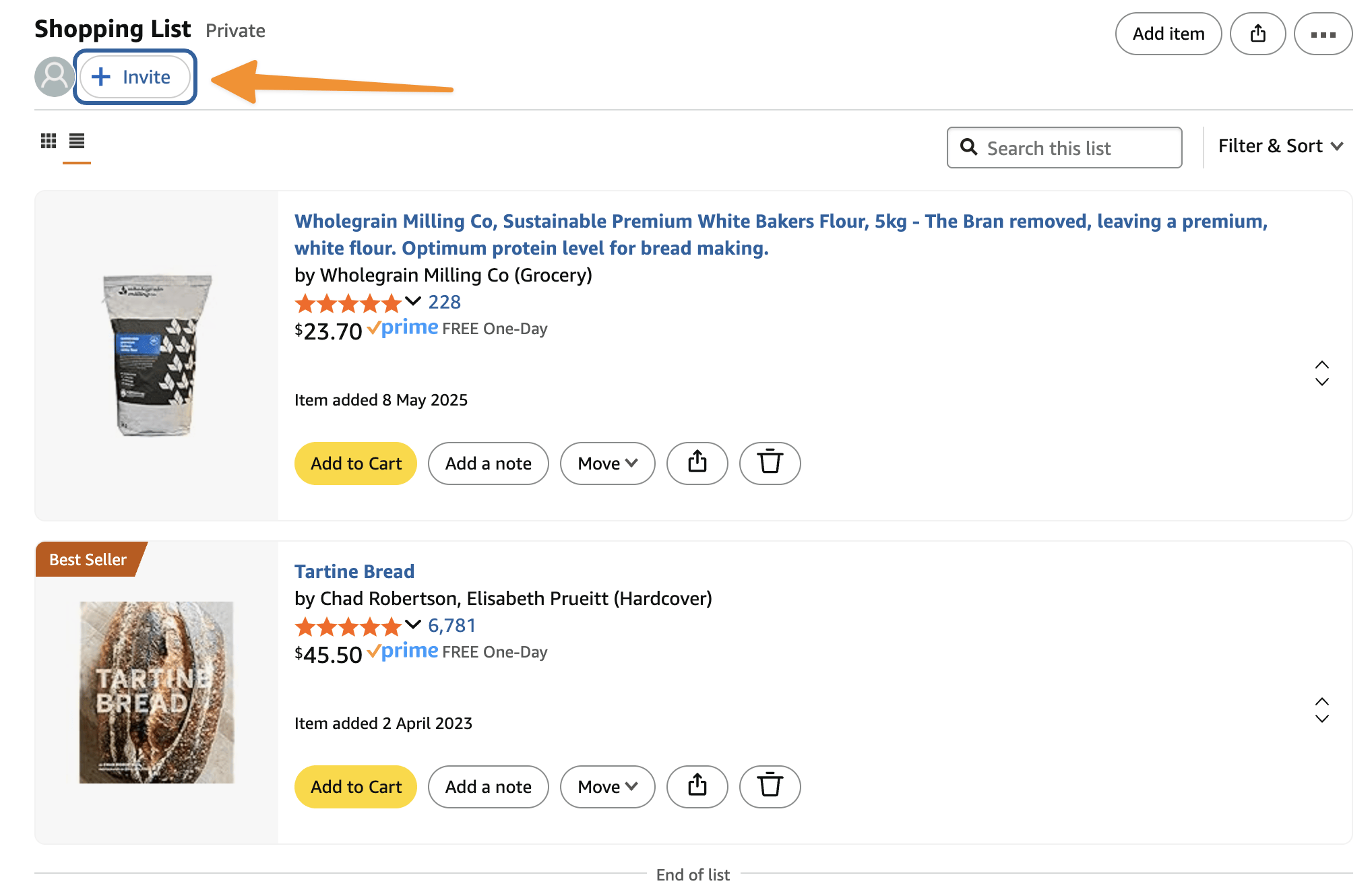 You can share an Amazon wishlist directly with anyone, by inviting them, or sharing a link.