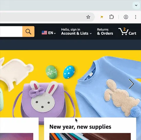 Using an extension like AMZ Cart Share is the simplest way to share your Amazon cart.